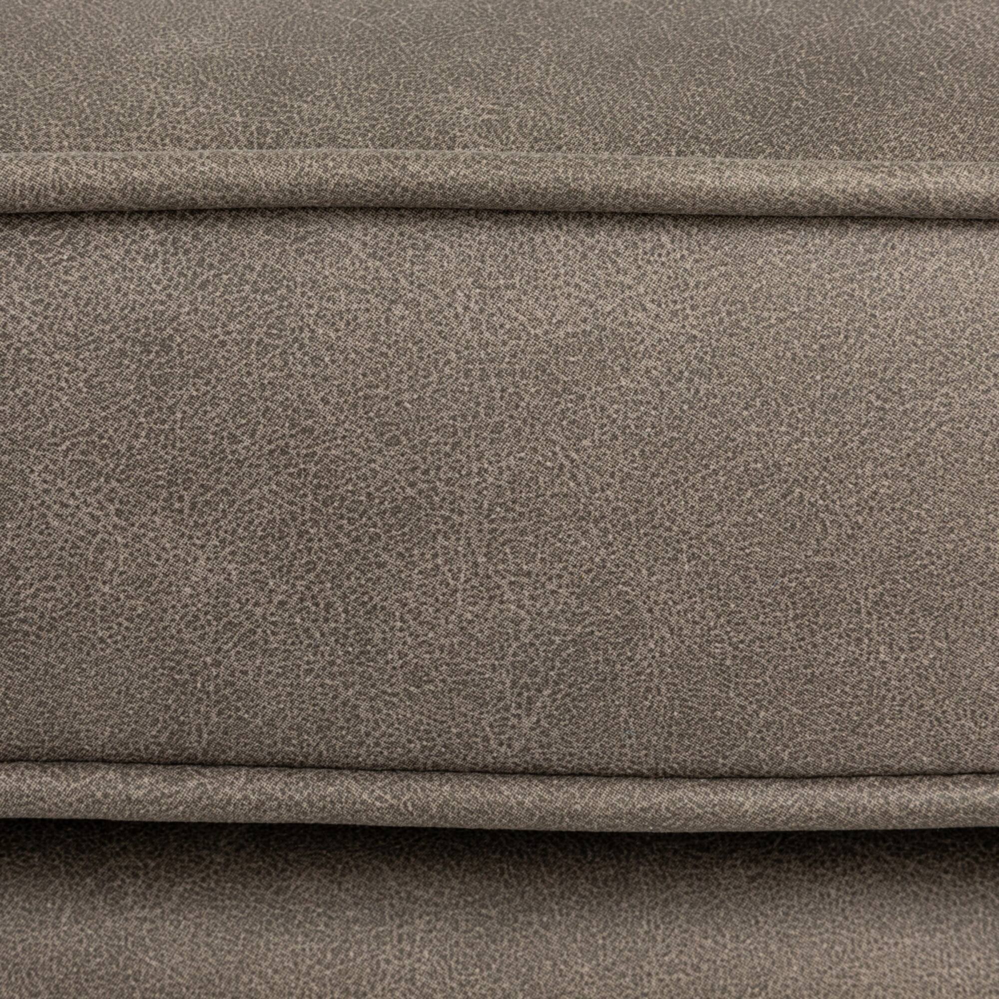 Hello Honey® Atley Ash Gray Vegan Leather Upholstered Storage Bench